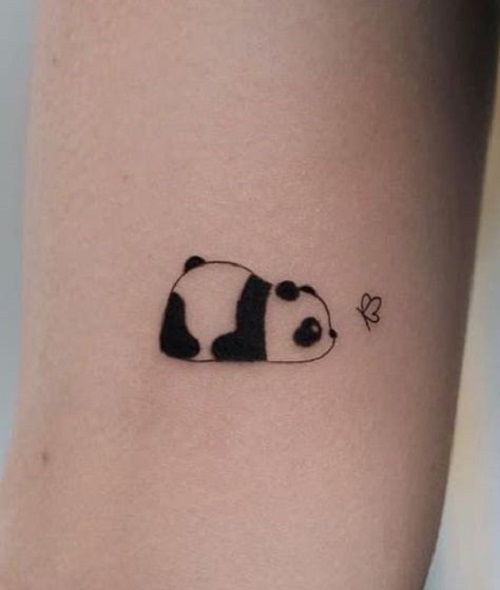 Explore adorable Panda Tattoos ideas: Symbolize peace and harmony with these cute and meaningful designs.