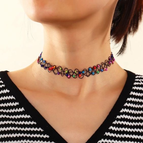 Tattoo Chokers: The 90s Revival Accessory.