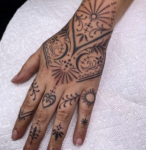 Traditional Hand Tattoos