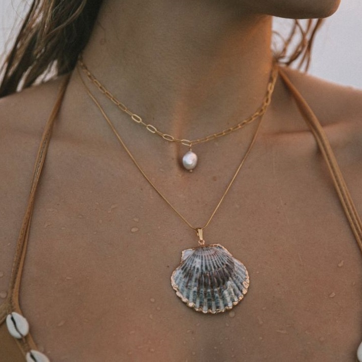 Learn how to create a beautiful seashell necklace