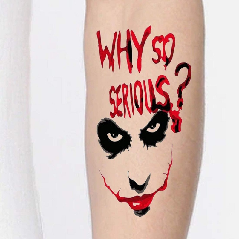 joker why so serious tattoo