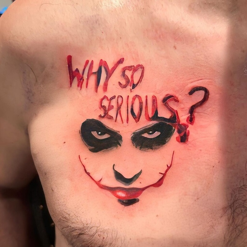 joker why so serious tattoo