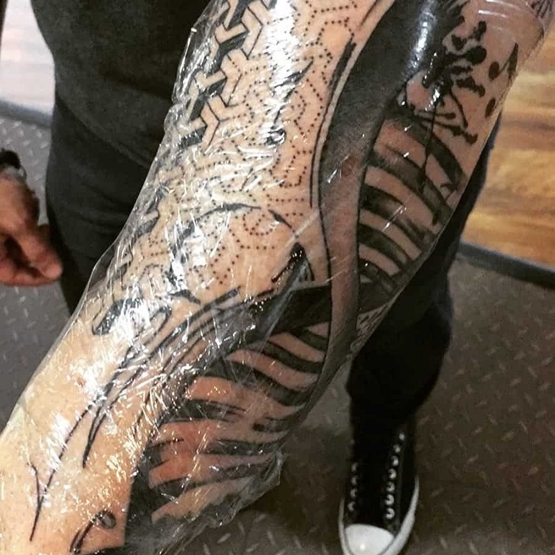 how long to keep wrap on tattoo