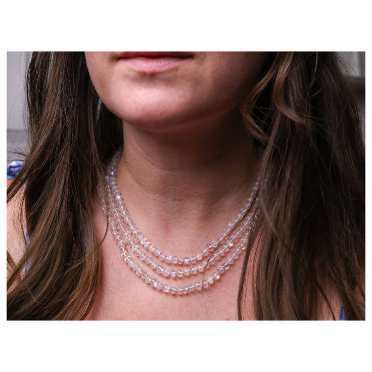 delicate crystal necklace