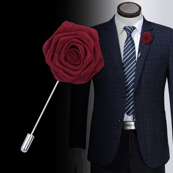 rose lapel pin