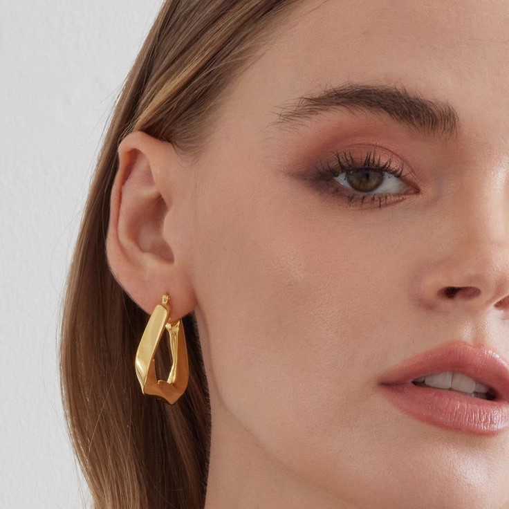 gold hoop earrings