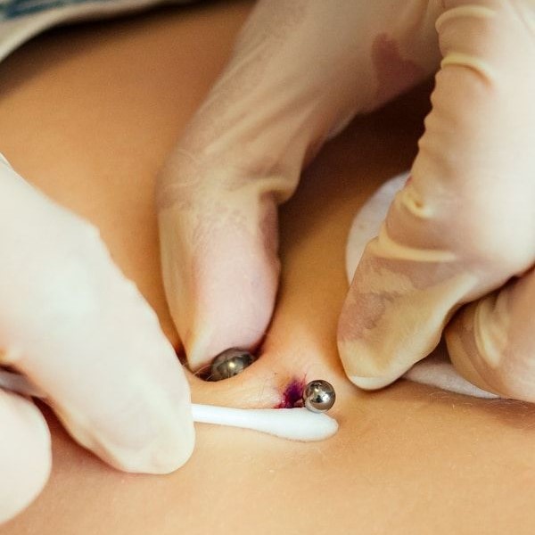 navel piercing aftercare